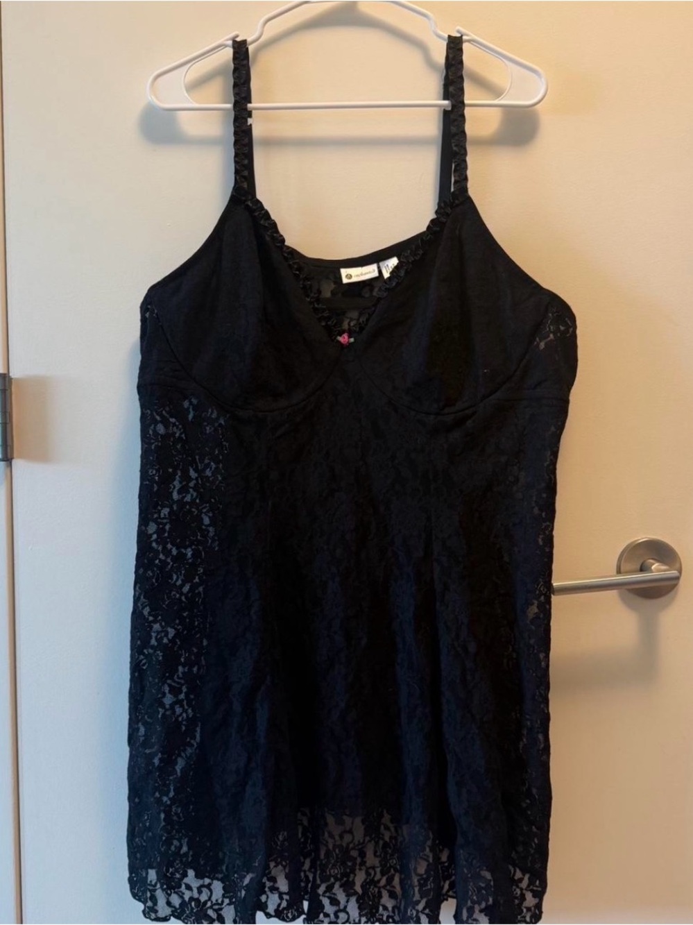 Black Lace Slip - Women